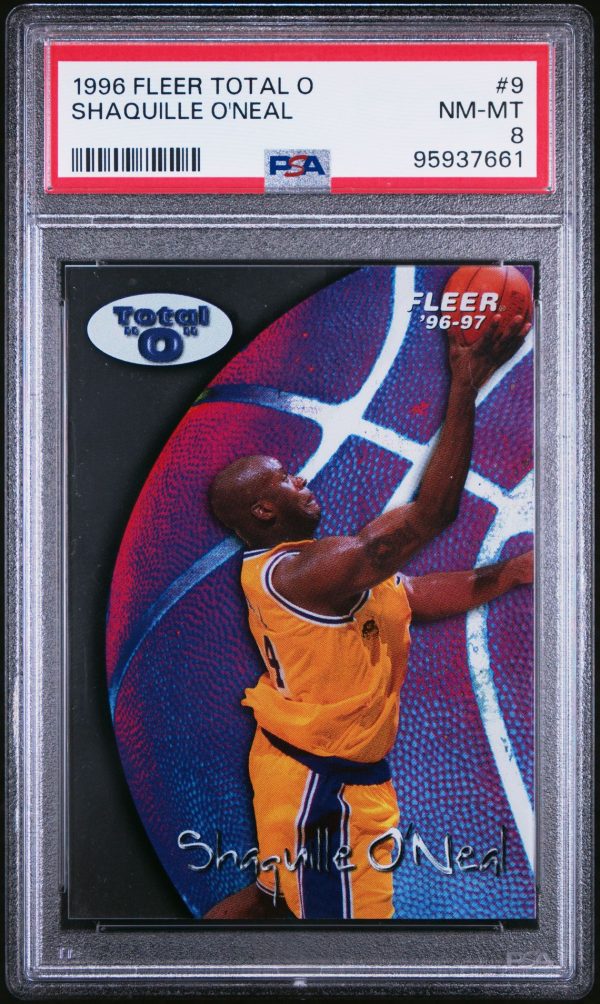 1996 FLEER TOTAL O SHAQUILLE O'NEAL #9 PSA 8
