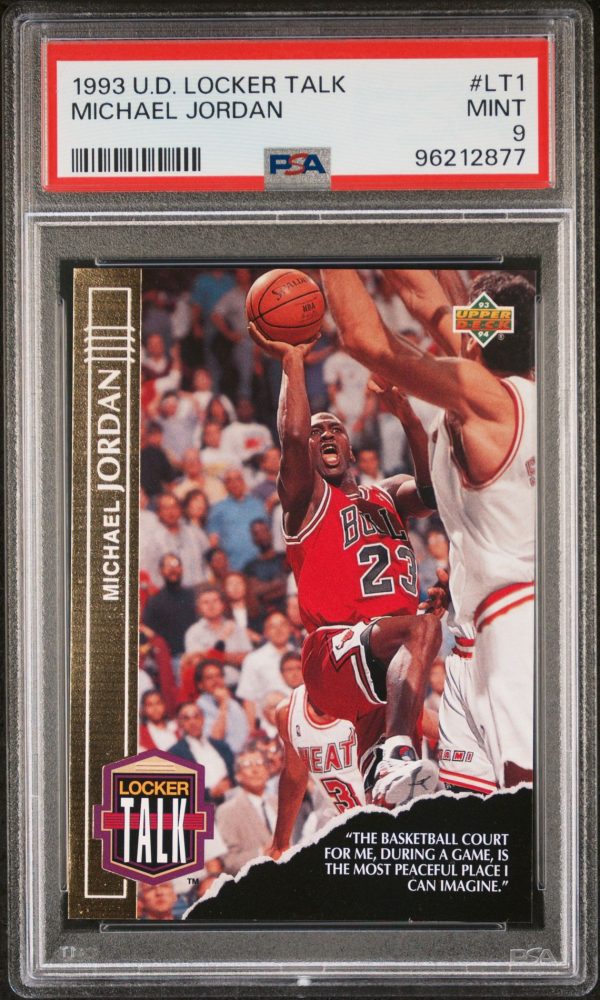 1993 UPPER DECK LOCKER TALK MICHAEL JORDAN #LT1 PSA 9 MINT