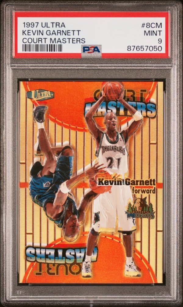 1997 Ultra Court Masters Kevin Garnett #8CM PSA 9 Mint