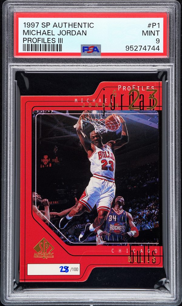 1997 SP Authentic Profiles III /100 Michael Jordan #P1 PSA 9 Mint