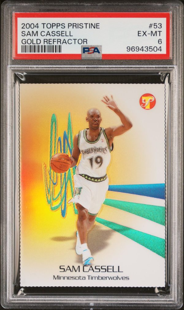2004 Topps Pristine Gold Refractor Sam Cassell /27 #53 PSA 6