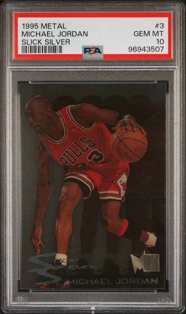 1995 Metal Slick Silver Michael Jordan #3 PSA 10 Gem Mint
