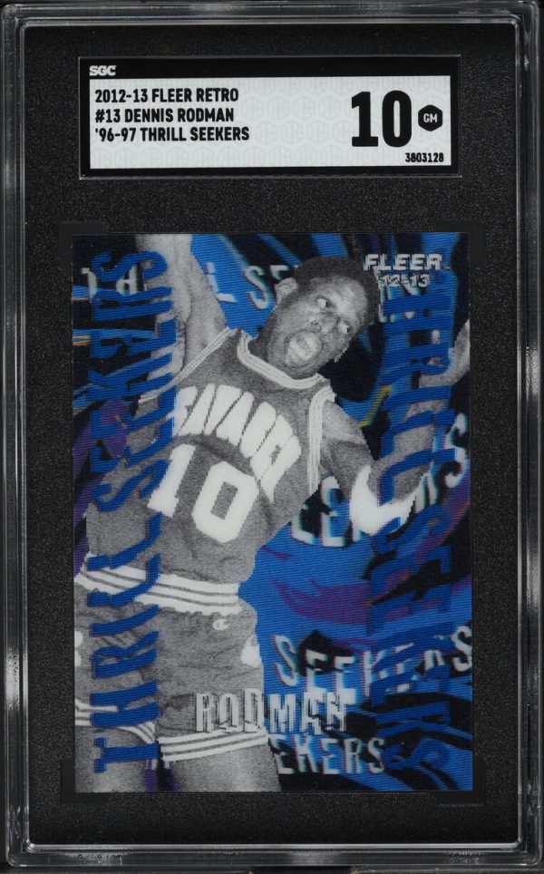 2012 Fleer Retro '96 Thrill Seekers Dennis Rodman #13 SGC 10 GEM MINT
