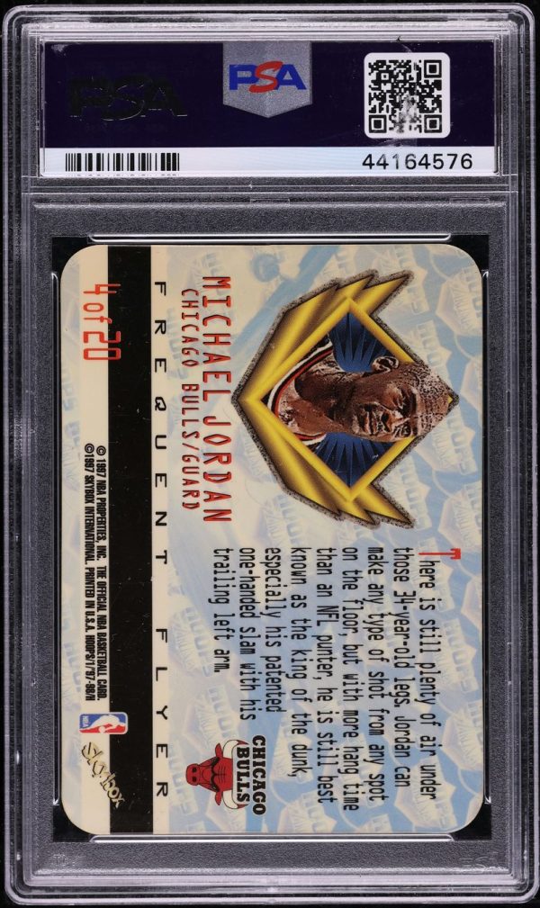 1997 Hoops Frequent Flyer Club Upgrade Michael Jordan #4 PSA 9 MINT - Image 2