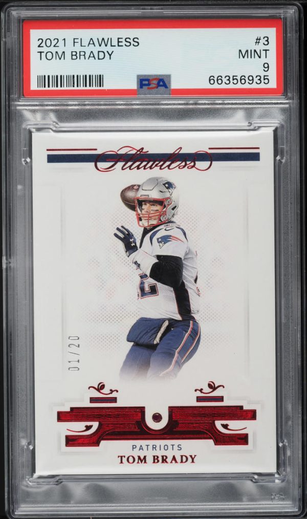 2021 Panini Flawless Gems Ruby Tom Brady /20 #3 PSA 9 MINT