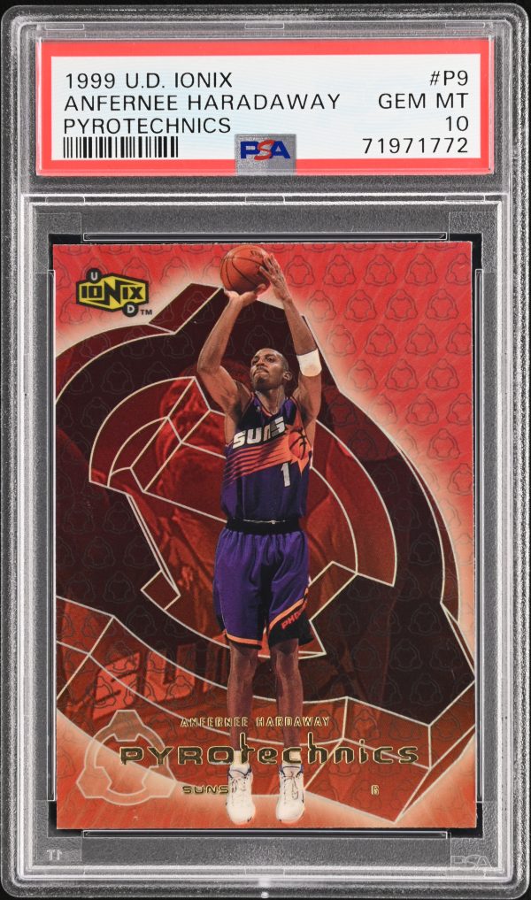 1999 Upper Deck Ionix Pyrotechnics Anfernee Hardaway #P9 PSA 10 Gem Mint