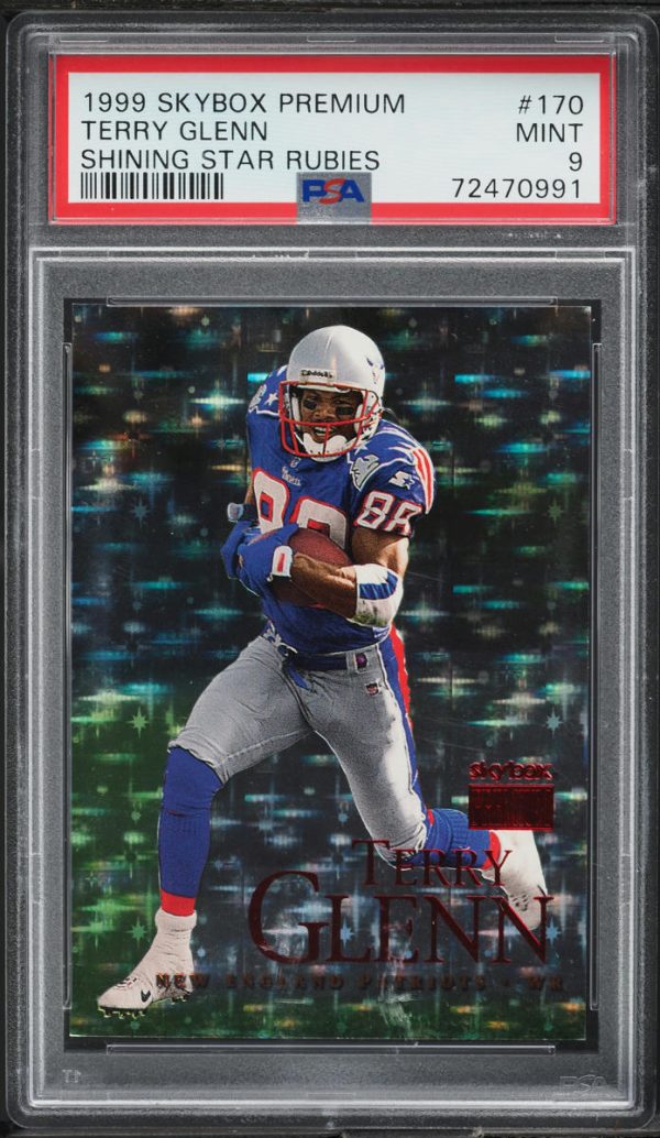 1999 Skybox Premium Shining Star Rubies Terry Glenn /30 #170 PSA 9 MINT