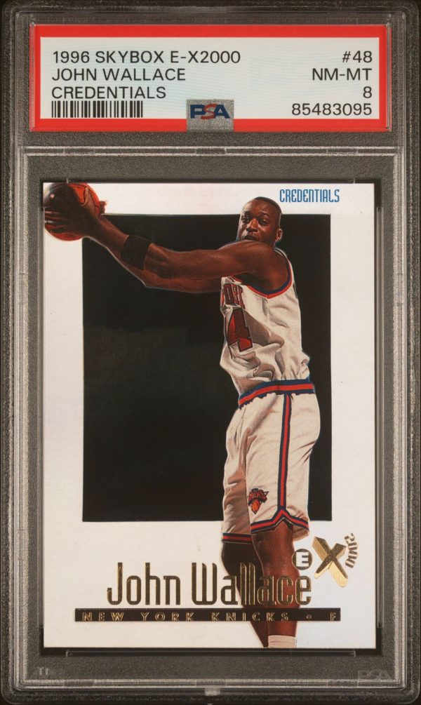 1996 Skybox E-X2000 Credentials John Wallace #48 /499 PSA 8