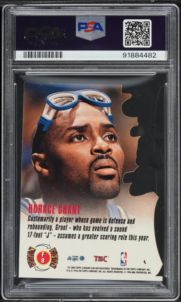 1996 Stadium Club Fusion Horace Grant #F8 PSA 8 NM-MT - Image 2