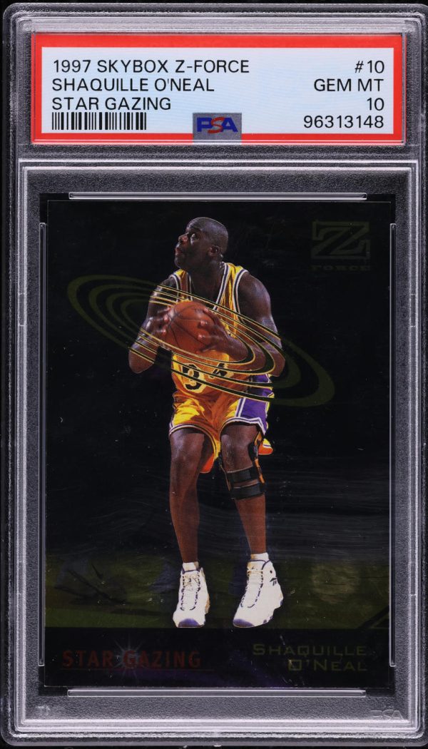 1997 SkyBox Z-Force Star Gazing Shaquille O'Neal #10 PSA 10 GEM MINT