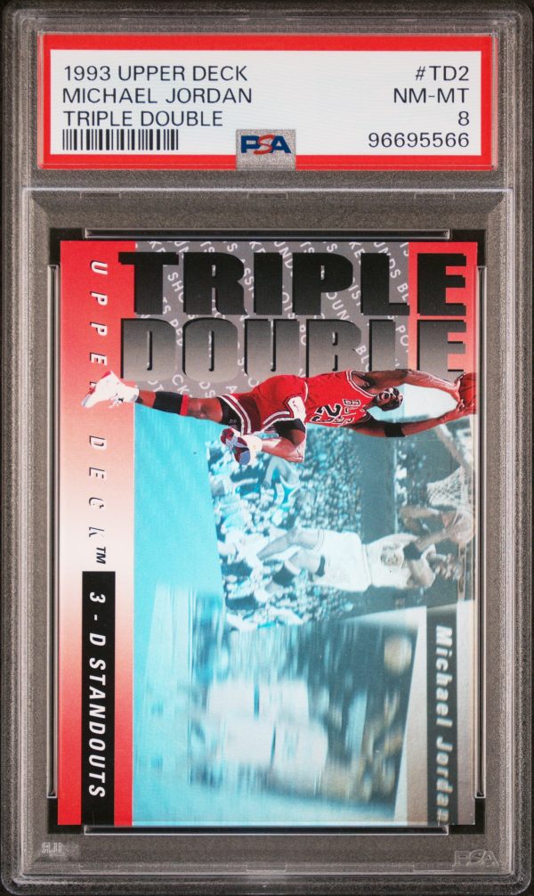 1993 Upper Deck Triple Double Michael Jordan #TD2 PSA 8