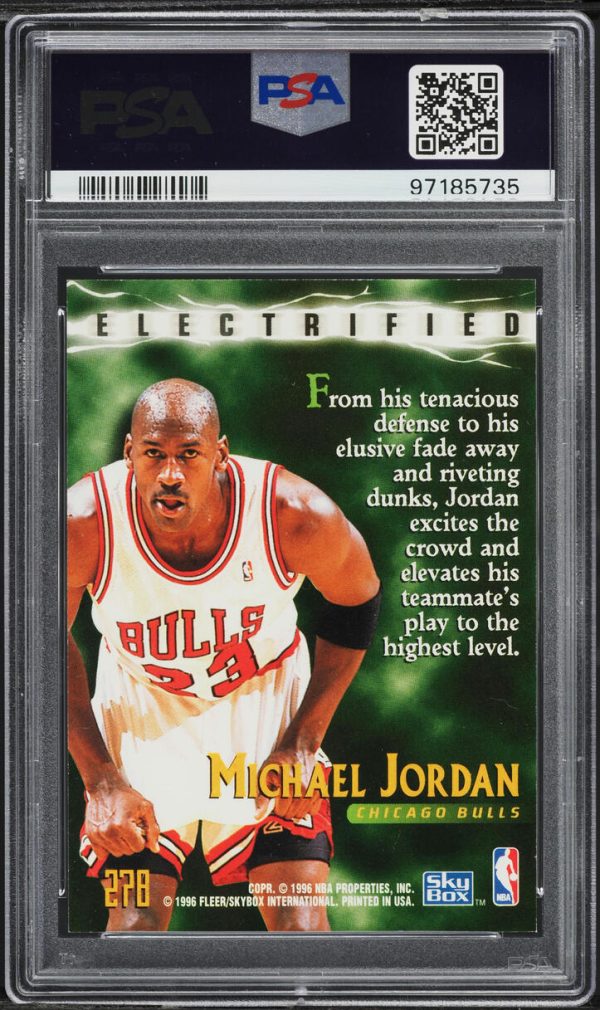 1995 Skybox Premium Michael Jordan #278 PSA 9 MINT - Image 2