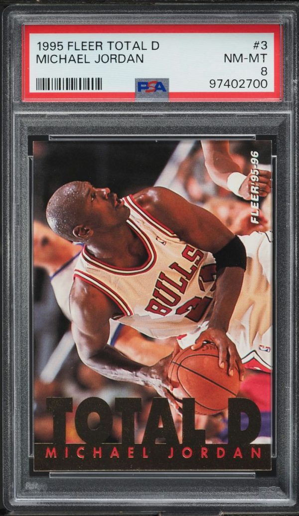 1995 Fleer Total D Michael Jordan #3 PSA 8 NM-MT