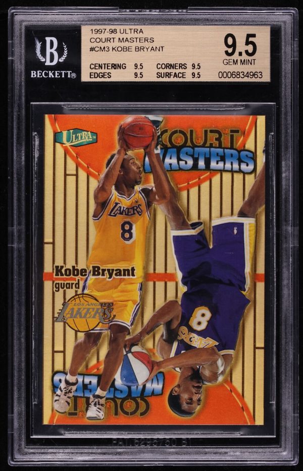 1997 Ultra Court Masters Kobe Bryant #CM3 BGS 9.5 GEM MINT