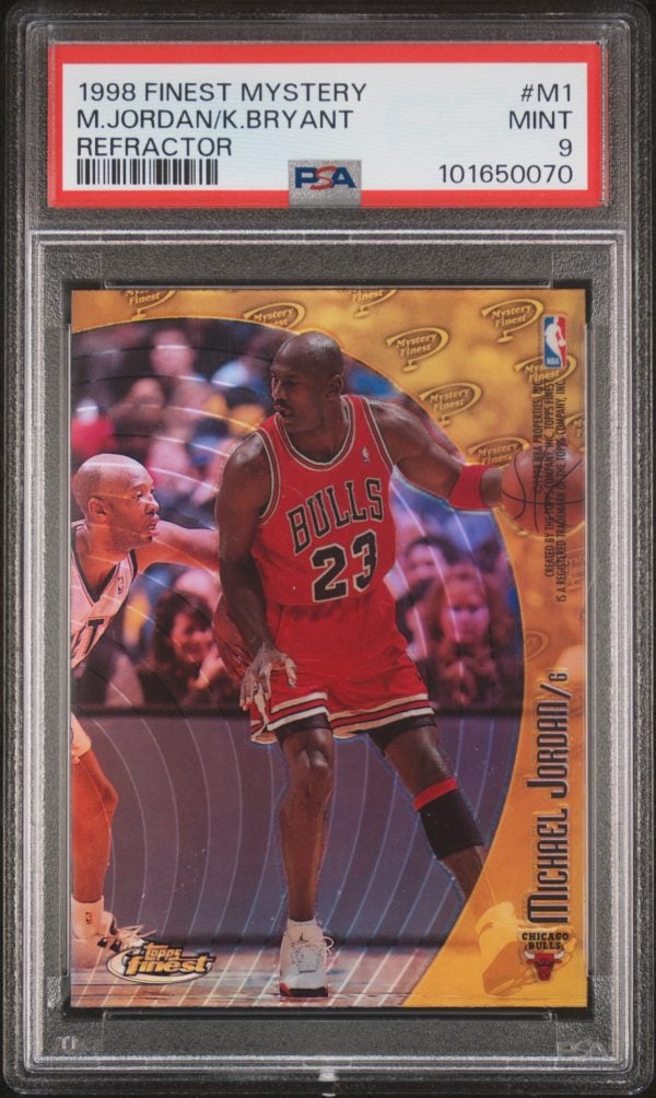 1998 Finest Mystery Refractor Michael Jordan/Kobe Bryant #M1 PSA 9 Mint