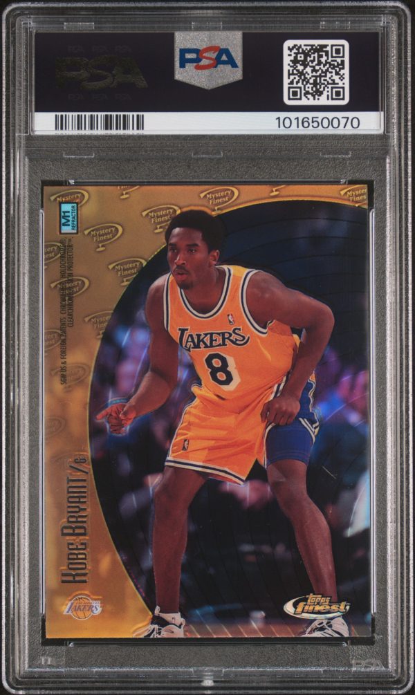 1998 Finest Mystery Refractor Michael Jordan/Kobe Bryant #M1 PSA 9 Mint - Image 2