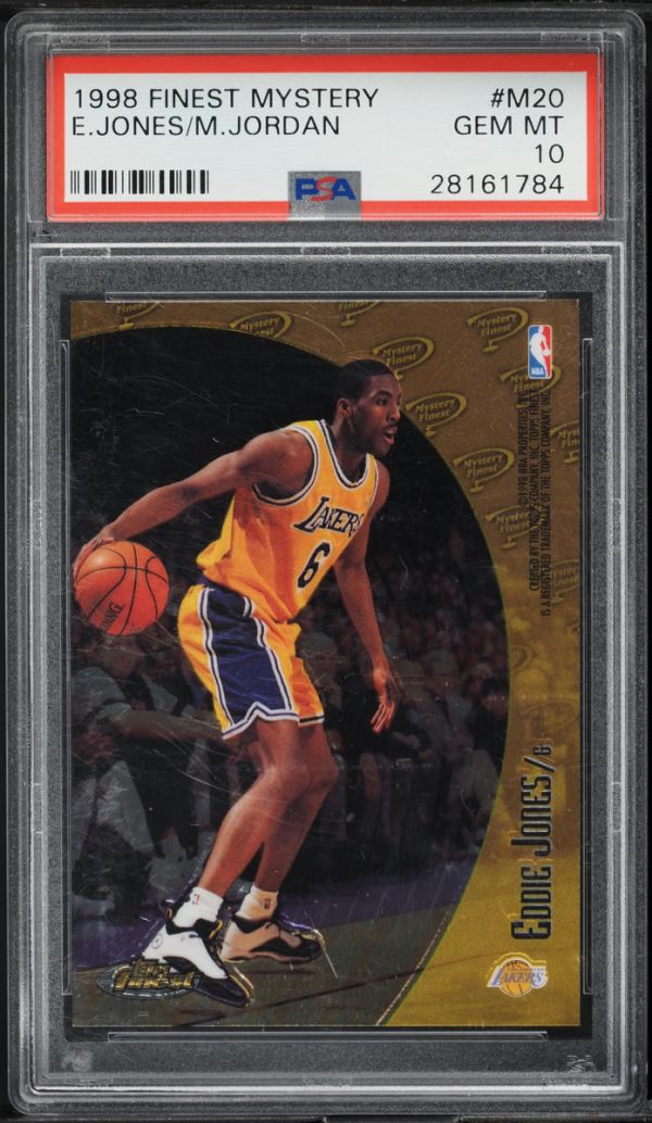 1998 Finest Mystery Eddie Jones/Michael Jordan #M20 PSA 10 GEM MINT