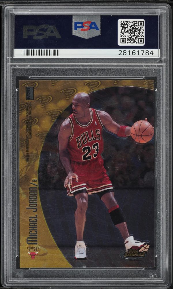 1998 Finest Mystery Eddie Jones/Michael Jordan #M20 PSA 10 GEM MINT - Image 2