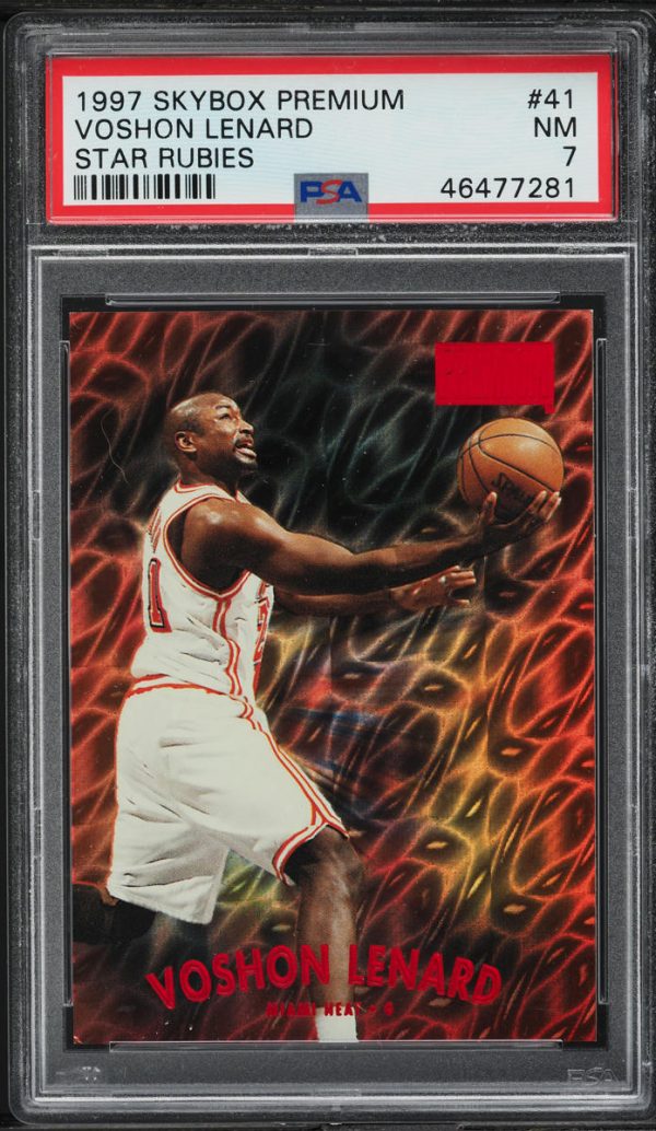 1997 Skybox Premium Star Rubies Voshon Lenard /50 #41 PSA 7 NRMT