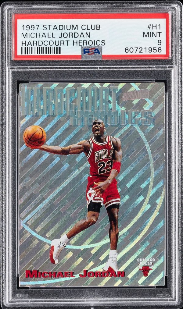 1997 Stadium Club Michael Jordan Hardcourt Heroics #H1 PSA 9 Mint