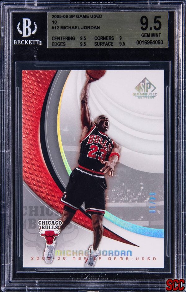 2005 SP Game Used Silver Spectrum Michael Jordan #12 /10 BGS 9.5 Gem Mint