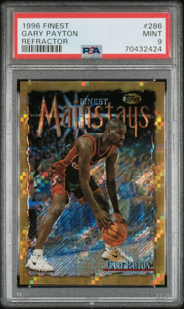 1996 Finest Gary Payton Refractor #286 PSA 9 Mint