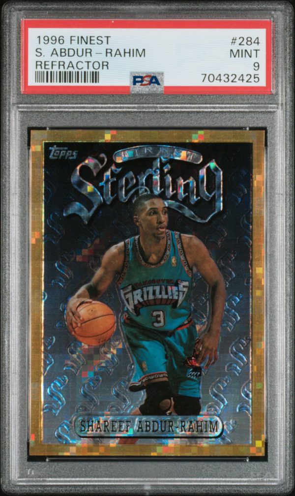 1996 Finest Refractor Shareef Abdur-Rahim #284 PSA 9 Mint