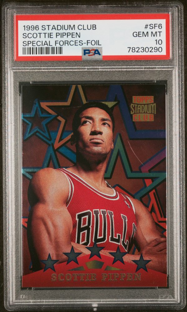 1996 Stadium Club Special Forces Foil Scottie Pippen #SF6 PSA 10 GEM MINT