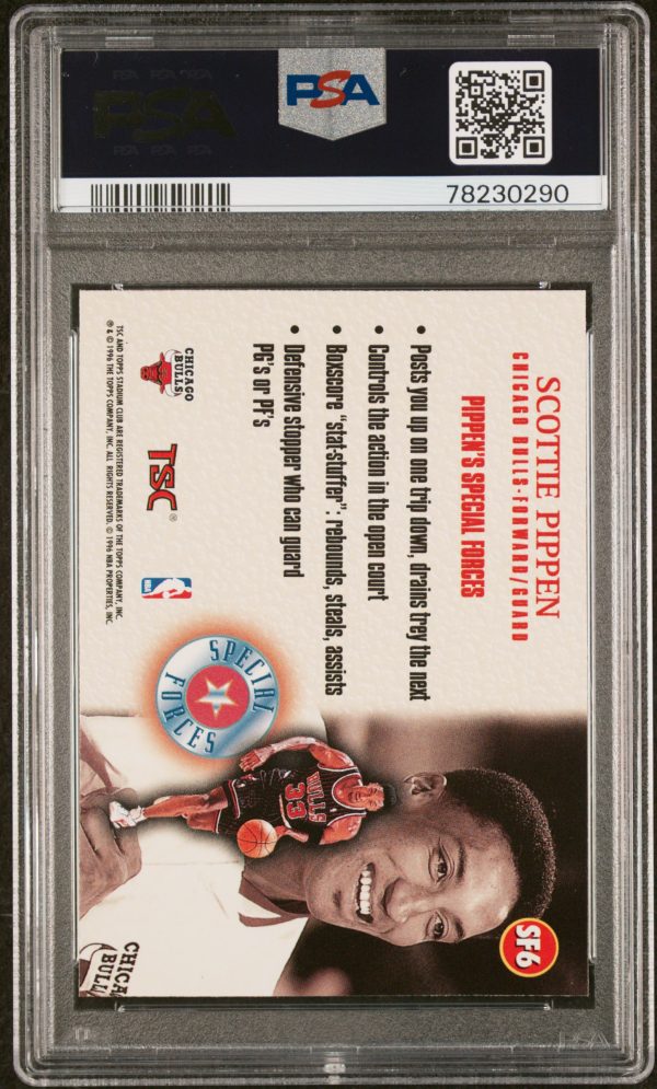 1996 Stadium Club Special Forces Foil Scottie Pippen #SF6 PSA 10 GEM MINT - Image 2