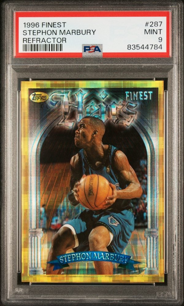 1996 Finest Refractor Stephon Marbury #287 PSA 9 Mint