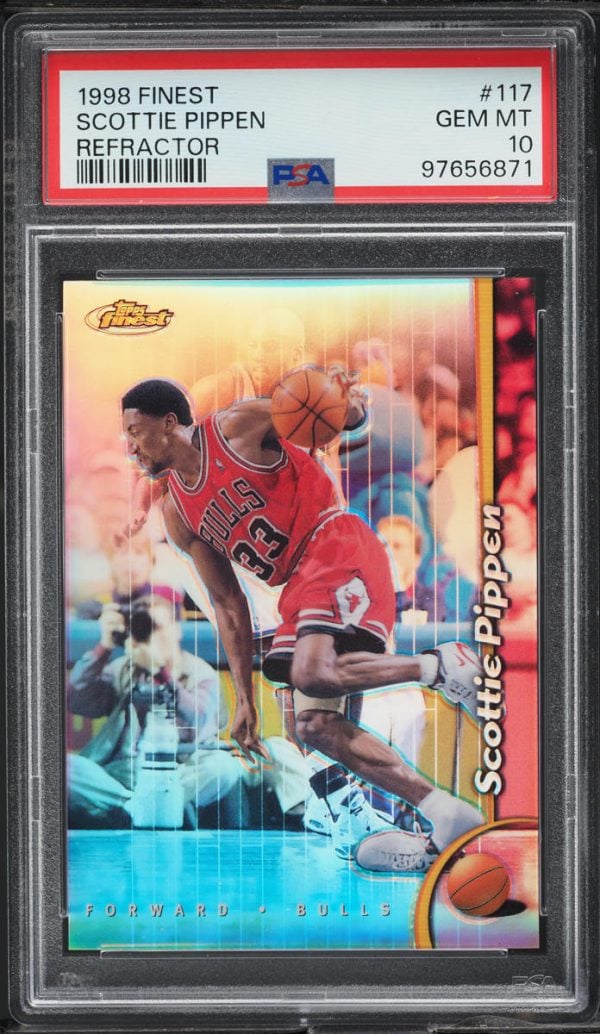 1998 Finest Refractor Scottie Pippen #117 PSA 10 GEM MINT