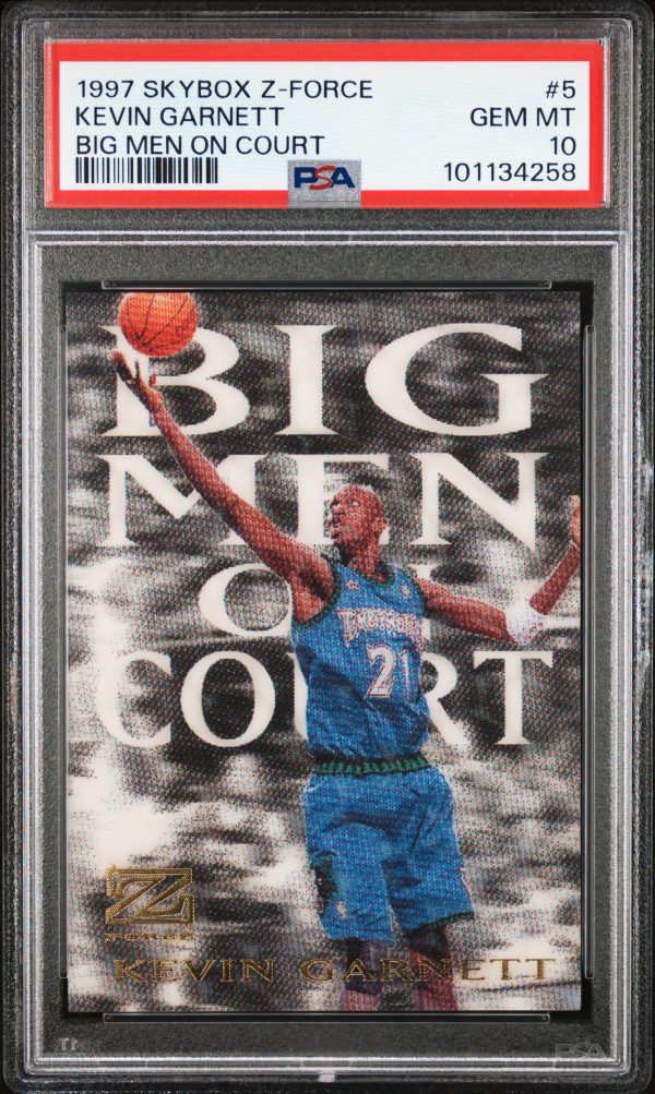 1997 Skybox Z-Force Big Men on the Court Kevin Garnett #5 PSA 10 Gem Mint