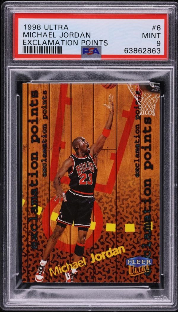 1998 Ultra Exclamation Points Michael Jordan #6 PSA 9