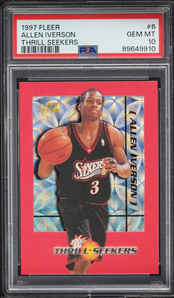 1997 Fleer Thrill Seekers Allen Iverson #6 PSA 10 GEM MINT
