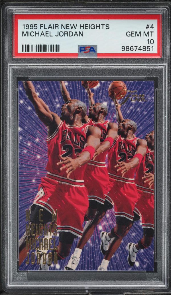 1995 Flair New Heights Michael Jordan #4 PSA 10 Gem Mint