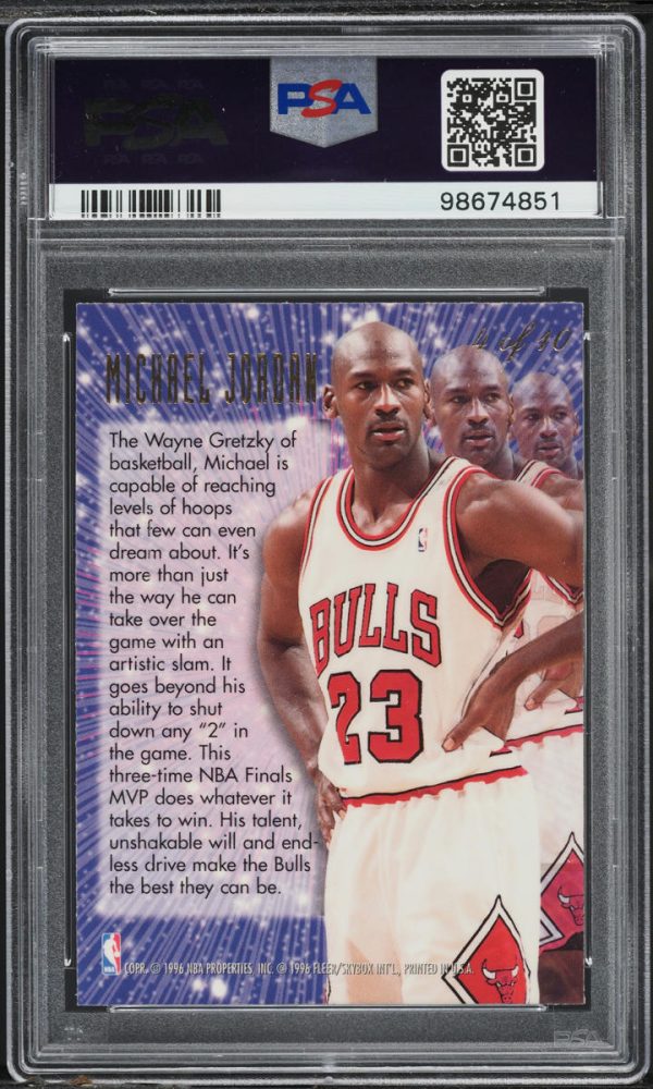 1995 Flair New Heights Michael Jordan #4 PSA 10 Gem Mint - Image 2