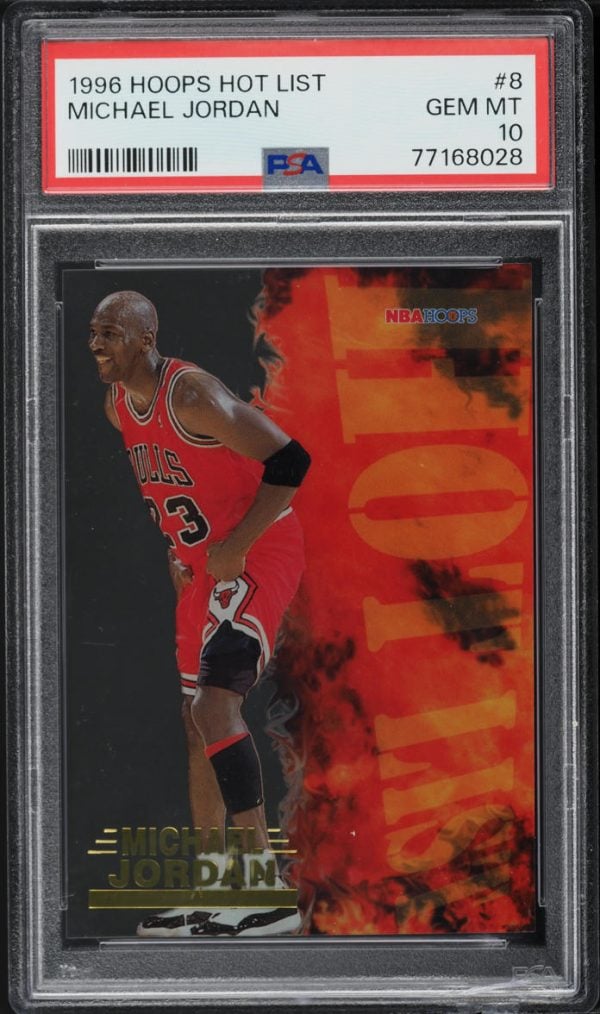 1996 Hoops Hot List Michael Jordan #8 PSA 10 GEM MINT
