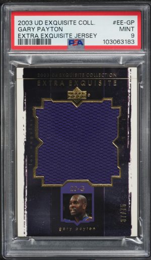2003 Exquisite Collection Extra Gary Payton PATCH /75 #EE-GP PSA 9 MINT
