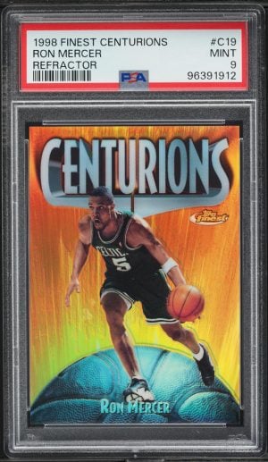 1998 Finest Centurions Refractor Ron Mercer /75 #C19 PSA 9 MINT