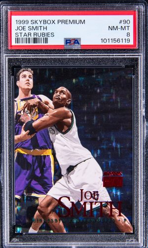 1999 Skybox Premium Star Rubies Joe Smith #90 /45 PSA 8
