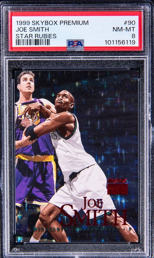 1999 Skybox Premium Star Rubies Joe Smith #90 /45 PSA 8