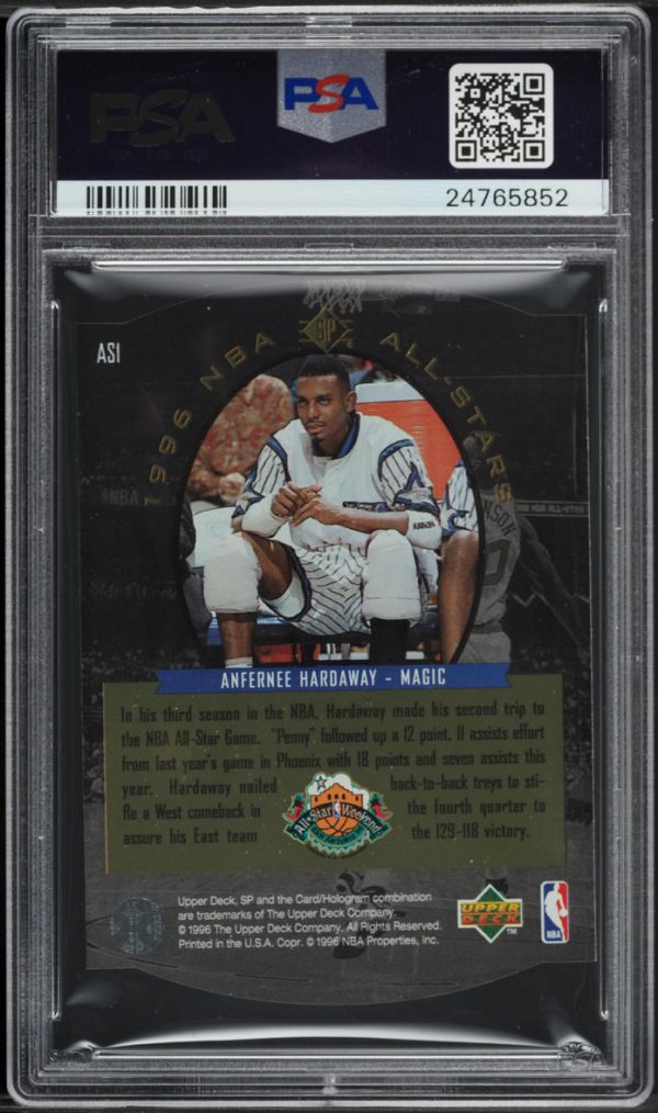 1995 SP All-Stars Gold Die-Cut Anfernee Hardaway #AS1 PSA 10 GEM MINT - Image 2