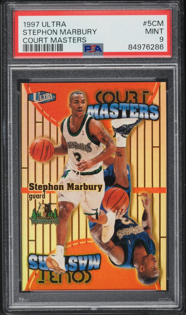 1997 Ultra Court Masters Stephon Marbury #5CM PSA 9 MINT