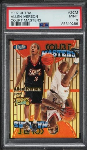 1997 Ultra Court Masters Allen Iverson #2CM PSA 9 MINT