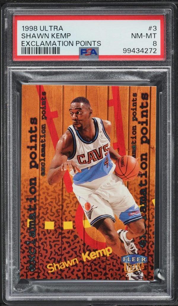 1998 Ultra Exclamation Points Shawn Kemp #3 PSA 8 NM-MT