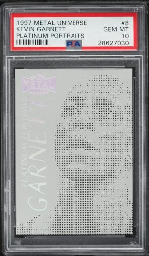 1997 Metal Universe Platinum Portraits Kevin Garnett #8 PSA 10 Gem Mint