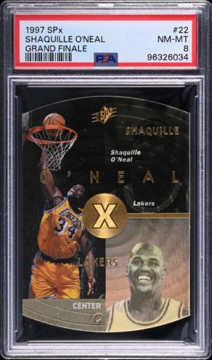 1997 SPx Grand Finale Shaquille O'Neal /50 #22 PSA 8