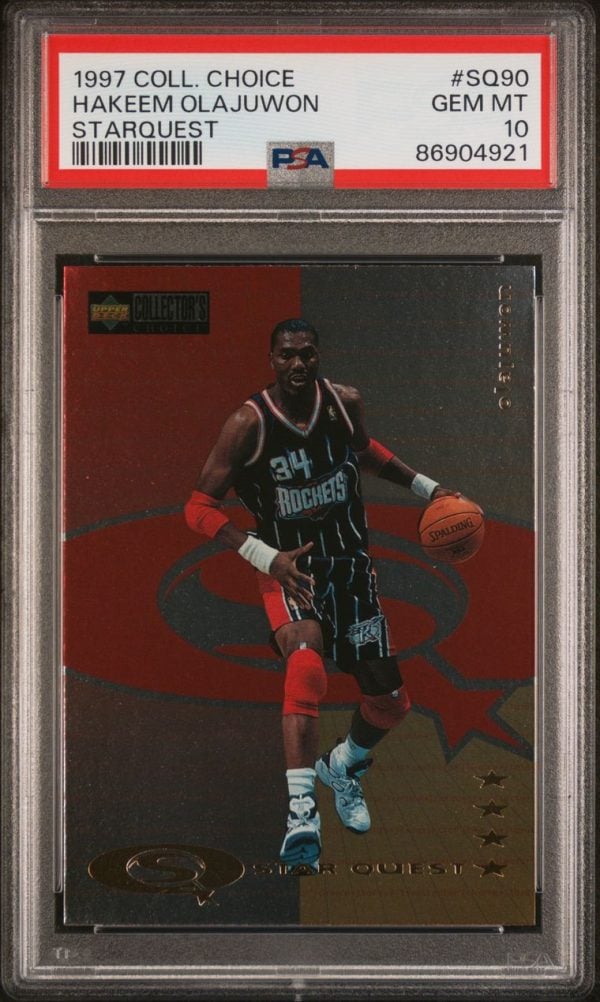 1997 Collector's Choice Starquest Hakeem Olajuwon #SQ90 PSA 10 Gem Mint