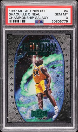 1997 Metal Universe Championship Galaxy Shaquille O'Neal #4 PSA 10 GEM MINT