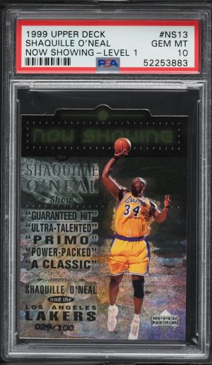 1999 Upper Deck Now Showing Level 1 Die-Cut Shaquille O'Neal /100 #NS13 PSA 10